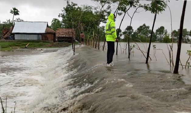 ঘূর্ণিঝড় আম্ফানের প্রভাবে পটুয়াখালীর ২৫ গ্রাম প্লাবিত