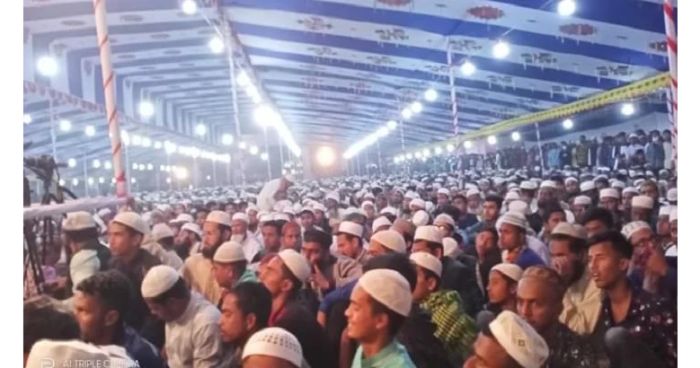 মামুনুল হকের মাহফিলে মুসল্লিদের ঢল মামুনুল হকের মাহফিলে মুসল্লিদের ঢল