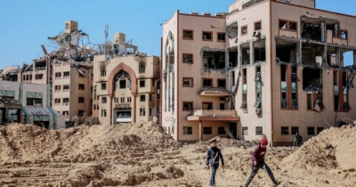 ধ্বংসস্তুপের ভেতর গাজা ইসলামী বিশ্ববিদ্যালয়ের ক্লাস শুরু