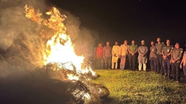 টাঙ্গুয়ার হাওরে জাল-চাঁই জব্দ ও ধ্বংস