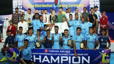 স্বাধীনতা কাপ ভলিবলে চ্যাম্পিয়ন বাংলাদেশ বিমান বাহিনী