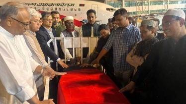 ওসমান হাদি দেশে ফিরলেন কফিনবন্দি হয়ে