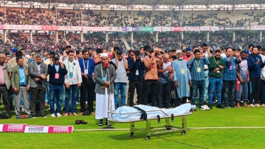সিলেট স্টেডিয়ামে কোচ মাহবুব আলী জাকির জানাজা অনুষ্ঠিত