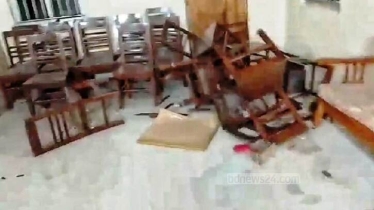 কিশোরগঞ্জে সাবেক রাষ্ট্রপতি আবদুল হামিদের বাড়িতে হামলা ও ভাঙচুর