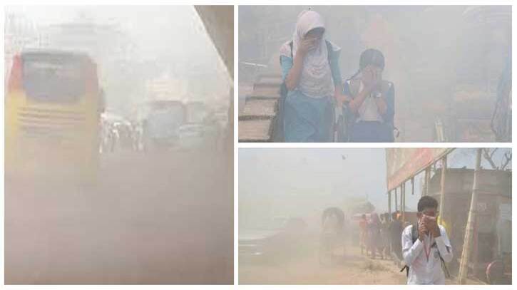 বায়ুদূষণে শীর্ষে ঢাকা, সাত এলাকার বাতাস ‘ঝুঁকিপূর্ণ’ বায়ুদূষণে শীর্ষে ঢাকা, সাত এলাকার বাতাস ‘ঝুঁকিপূর্ণ’