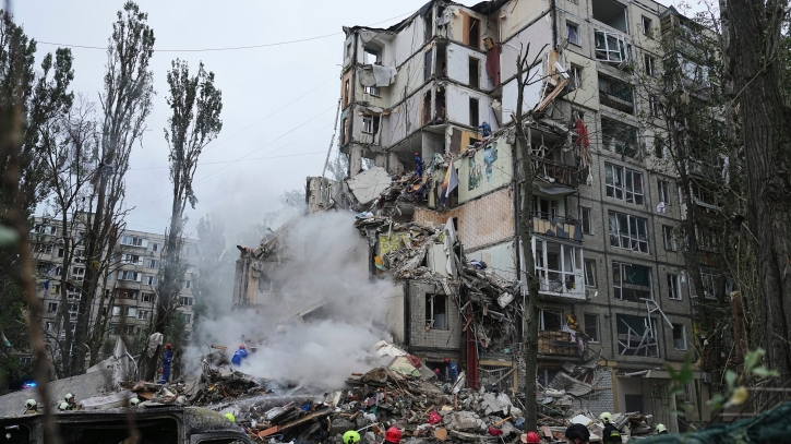 কিয়েভের ওপর রাশিয়ার হামলায় হতাহত ১৬