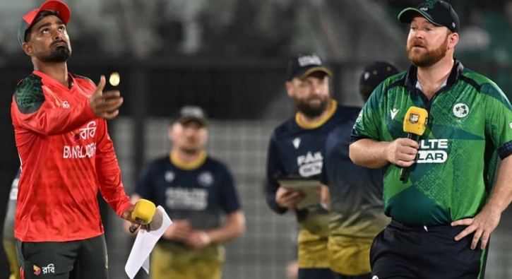 আয়ারল্যান্ডের বিপক্ষে টস জিতে প্রথমে ফিল্ডিংয়ে বাংলাদেশ