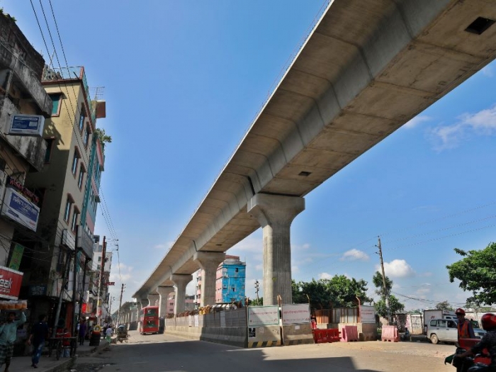 মেট্রোরেলের ৭২ শতাংশ দৃশ্যমান